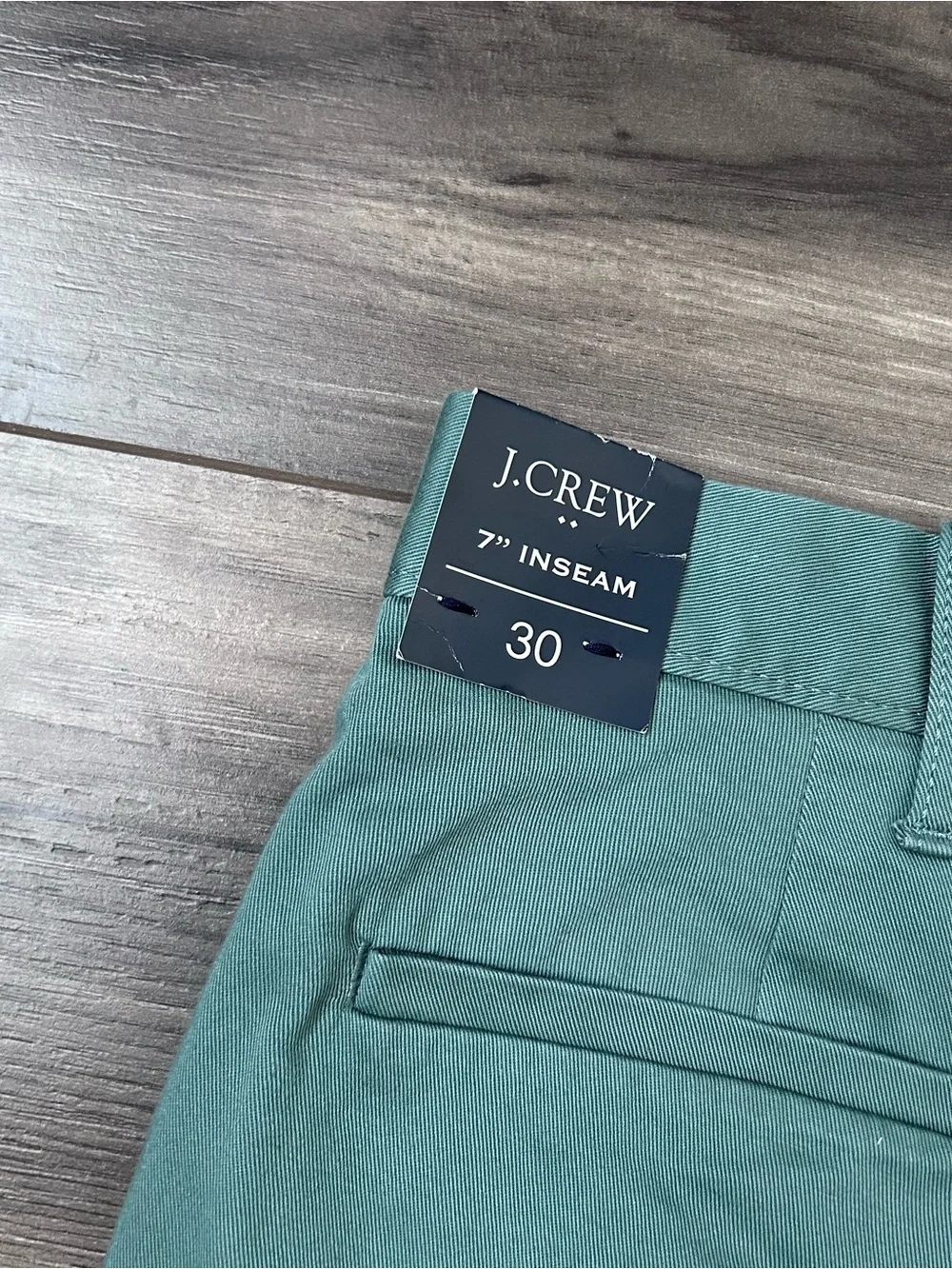 J.CREW Casual Chino Shorts Men’s Size 30 7” Inseam Green Style L0923 New